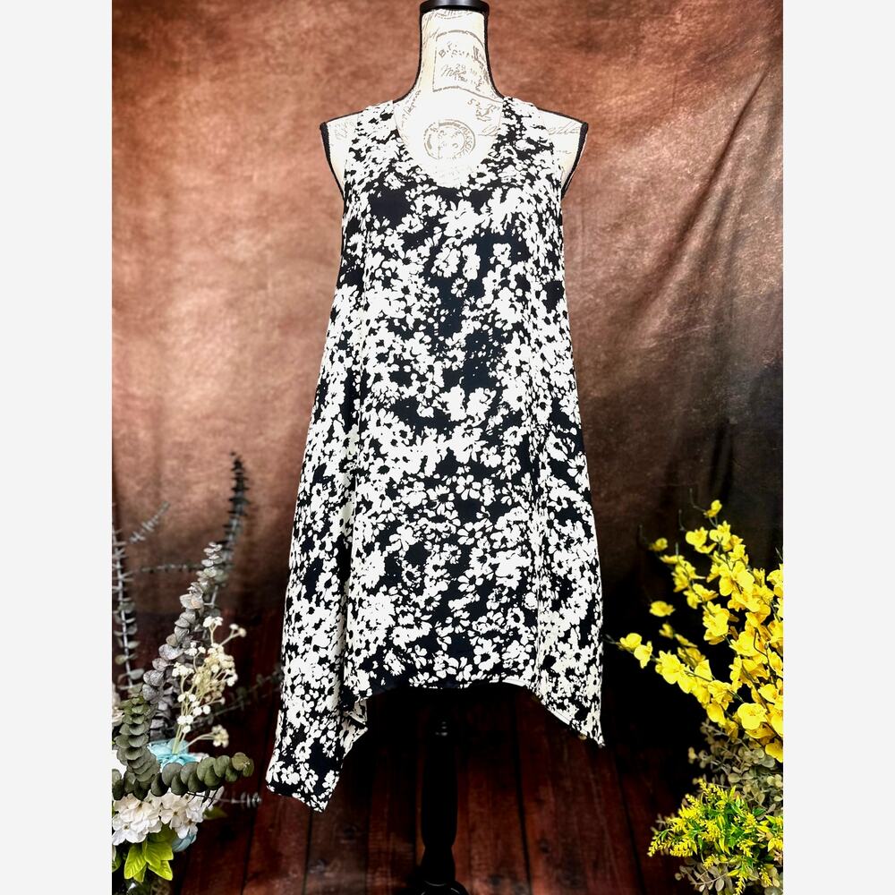 Three Eighty Two Asymmetrical Mini Dress - Black/… - image 3